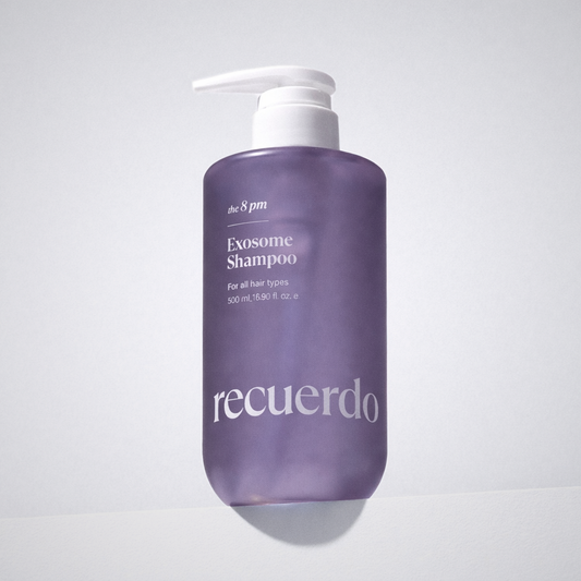 Recuerdo 8PM nourishing shampoo Korean scalp and hair care by Lovelia Beautique